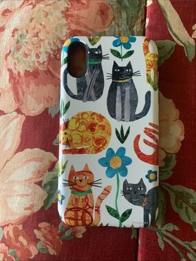 Cat-Print Protective Phone Case - Multi-Color Cats for Apple XR cell